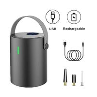 Rechargeable Portable Tyre Inflator Wireless Mini Air Pump With 4 Piece Accessory Kit for e-Bike, Scooter, Car – 4500mAh Battery