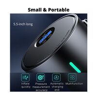 Rechargeable Portable Tyre Inflator Wireless Mini Air Pump With 4 Piece Accessory Kit for e-Bike, Scooter, Car – 4500mAh Battery
