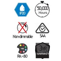 10m COLA LED Strip - 6000K (incl Connectors)Dotless