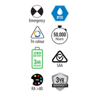 30W Emergency Oyster (Sensor compatible)