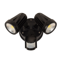 Premium Twin Spotlight with Sensor - Black