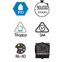 30W Tri-Colour Oyster with sensor