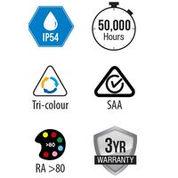 Twin Spotlight with Sensor - Black