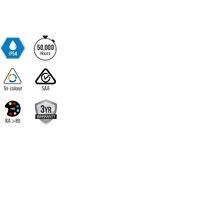 30W Slimline Tri-Colour Oyster