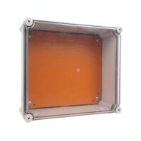 AT-2828 - 280MM H X 280MM W X 130MM D  IP66 - ABS/PC Polycarbonate Clear Lid Enclosure