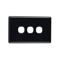 SW3PL/BLK - 3 Gang Less Mech Black