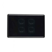 N/SW4/BLK - 4 Gang 16 Amp Switch Black