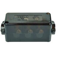 L350/7 - 7 Hole 350A Neutral Link - Black