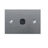 SW1/SS/BLK - 316 Stainless Steel 1 Gang 16 Amp Switch