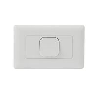 SW1/LD - Large Dolly 1 Gang 16Amp Switch White