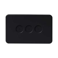 PIXIE AMBIENCE WALL & FACE PLATES - SEMI GLOSS BLACK  FACE PLATE ONLY
