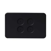 PIXIE AMBIENCE WALL & FACE PLATES - SEMI GLOSS BLACK  FACE PLATE ONLY