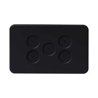 PIXIE AMBIENCE WALL & FACE PLATES - SEMI GLOSS BLACK  FACE PLATE ONLY