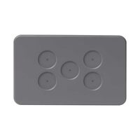 PIXIE AMBIENCE WALL & FACE PLATES - SEMI GLOSS GREY  FACE PLATE ONLY