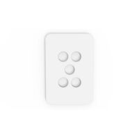 PIXIE AMBIENCE WALL & FACE PLATES - GLOSS WHITE  FACE PLATE ONLY