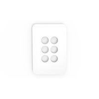 PIXIE AMBIENCE WALL & FACE PLATES - GLOSS WHITE  FACE PLATE ONLY