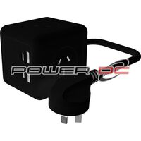 ULTRACHARGE POWER CUBE 3 SOCKET 4 USB - BLACK