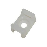 Cabac Nylon 66 Screw Mount 5mm Wide Cable Tie Natural