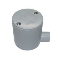Junction Box Deep 1 Way Entry PVC 20mm Grey