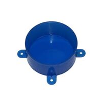Disposable Lid with Lugs for Junction Boxes Blue