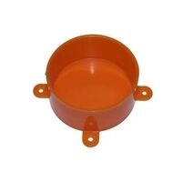 Disposable Lid with Lugs for Junction Boxes Orange