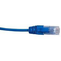 Cabac 1 Metre 4 Pair Unshielded RJ45 - RJ45 Slim Cat6 Blue Patch Lead