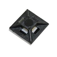 NYLON SELF ADHESIVE MOUNT 18 X 18MM UV BLACK