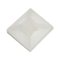 NYLON SELF ADHESIVE MOUNT 18 X 18MM NATURAL