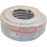 Tripac Medium Duty PVC Corrugated Conduit Grey 20mm X 10m