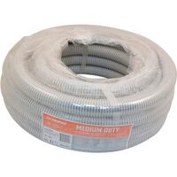 Tripac Medium Duty PVC Corrugated Conduit Grey 25mm X 10m