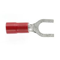 Forked Spade 6mm Red Dg