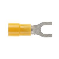Forked Spade 5mm Yellow Dg - 2.5-6.0mm cable