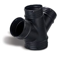 Double BTO 4-Way Duct Junction | Polymer | Lightweight & Corrosion Resistant by Allvent