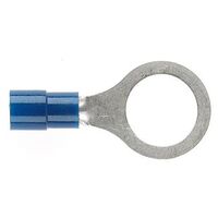 PRE-INSULATED RING TERMINAL (1.0-2.6MM CABLE) BLUE 10MM STUD DOUBLE GRIP