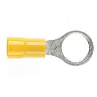 PRE-INSULATED RING TERMINAL (2.5-6.0MM CABLE) YELLOW 10MM STUD