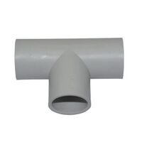 Straight Tee Fitting PVC 20mm Grey