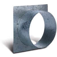 HVAC Start Collar 150mm | Durable Construction | 195x195mm Plate by Allvent