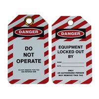 Do Not Operate Tag Laminated Each