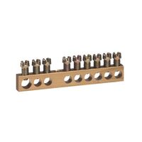 26 Way Screw Terminal Block | 192mm Length | 100A Max | Brass & Zinc by Legrand