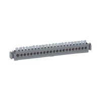 22 Way Terminal Block | 100A Max | Brass & Zinc-Plated | Mounted Support by Legrand