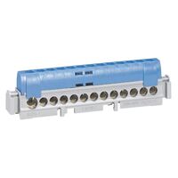13 Way Terminal Block IP2X | Blue Cover | DIN Rail Mounted by Legrand