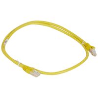 Cat6A RJ45 U/UTP Patch Cord 1m | 10 Gbit/s | Yellow PVC by Legrand
