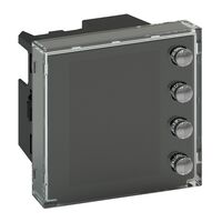 KNX Temperature Controller | 1.6" Backlight Display | 4 Pushbuttons | Flush Mount by Legrand