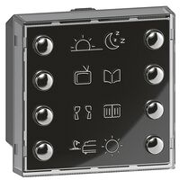 Lighting Control Switch 8 Push-Buttons | 2 Modules | BUS/SCS Compatible by Legrand