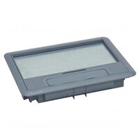 Plastic Lid and Trim for 8 Module Floor Box | Durable & Recyclable | 260x60x340mm by Legrand