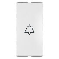 Push Button Switch 1-Way | 6A 250V AC | Bell Symbol | White by Legrand