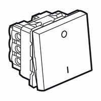 Rocker Switch Mechanism 2 Way Double Pole | 20A 250V | White Finish by Legrand