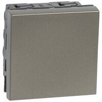 Rocker Switch Mechanism 2-Way Double Pole | 20A 250V | Magnesium Finish by Legrand