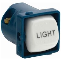 Rocker Switch Mechanism 2 Way 16A | 250V AC | White 'Light' Engraved by Legrand