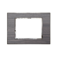 Arteor Cover Plate Reflective Grey Oak | Wood Series | Aluminium Trim by Legrand